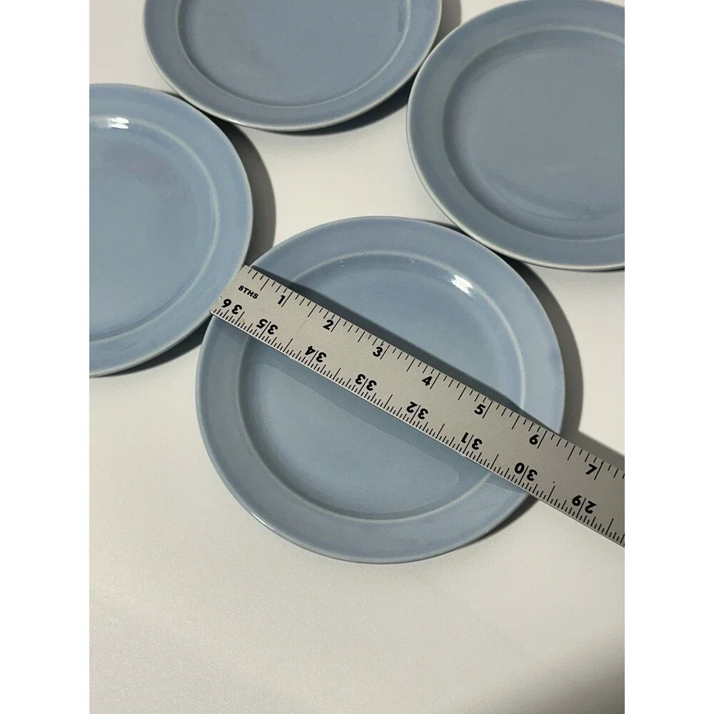 Vintage Luray Pastels 6.25” Bread Dessert Plate Blue Set of 4